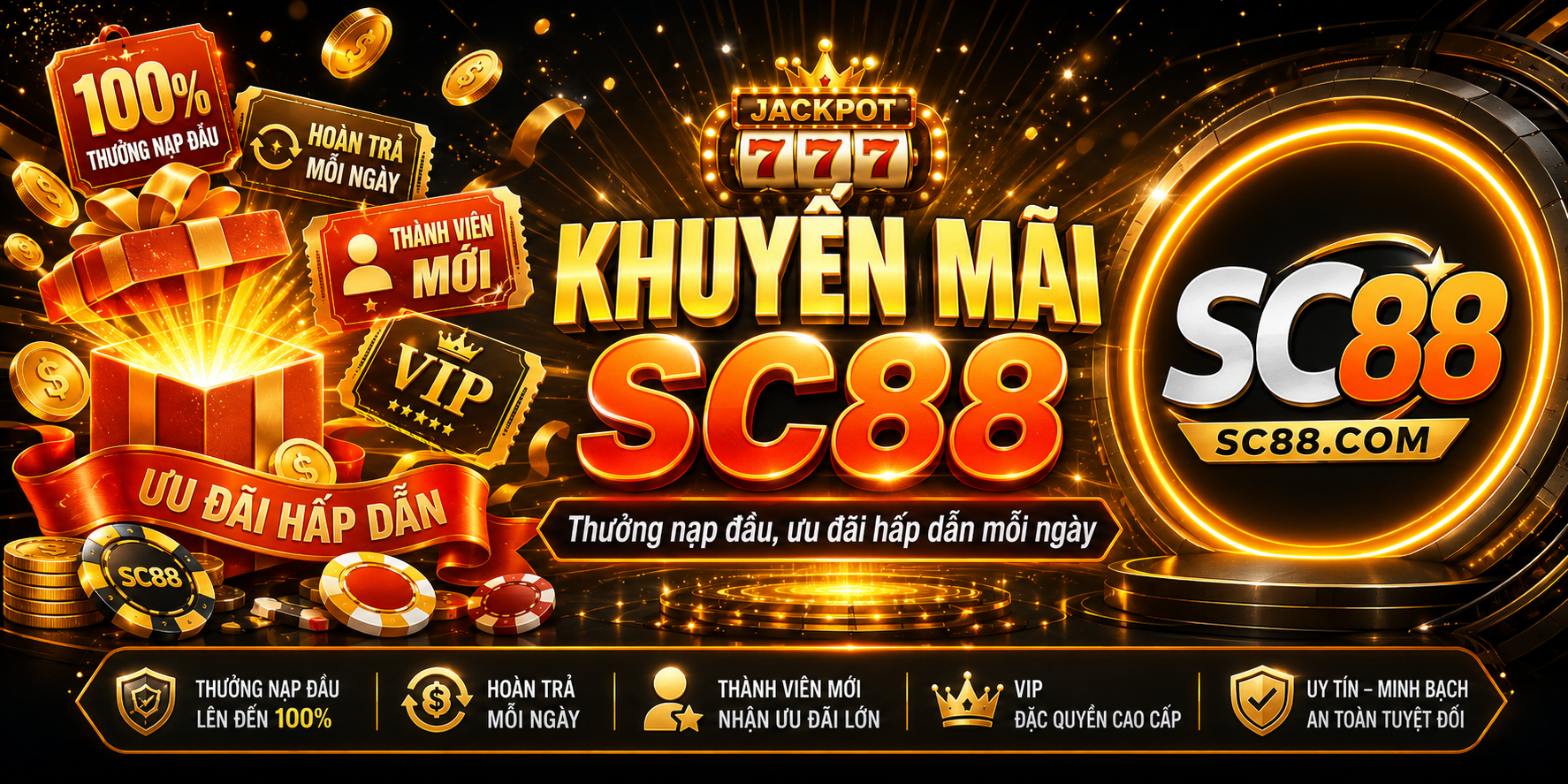 Khuyến mãi SC88 nổi bật với thưởng nạp đầu và nhiều ưu đãi cho hội viên