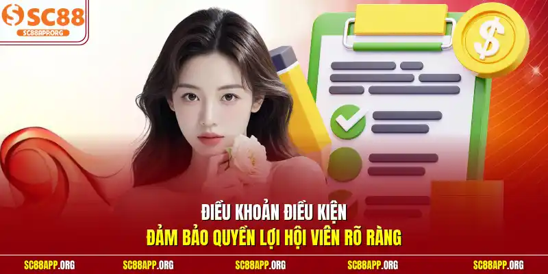 Điều khoản điều kiện đảm bảo quyền lợi hội viên rõ ràng